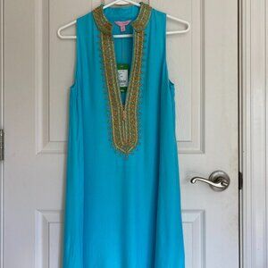 Lilly Pulitzer Jane Shift Dress, Blue Ibiza, size 0 NWT